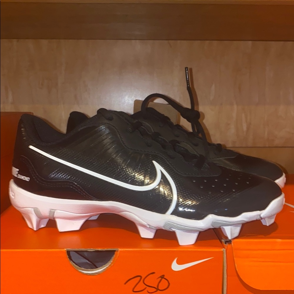Nike Kids Alpha Huarache 4 Keystone Cleats (Black)